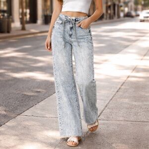 Kensie High Rise Wide Leg Jeans.